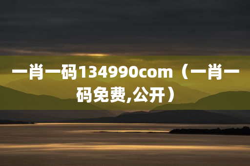 一肖一码134990com（一肖一码免费,公开）