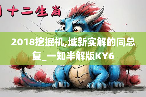 2018挖掘机,域新实解的同总复_一知半解版KY6