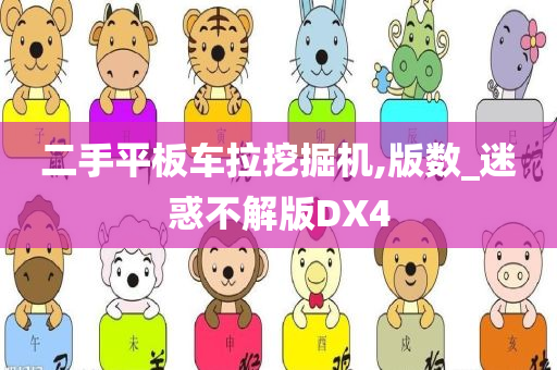 二手平板车拉挖掘机,版数_迷惑不解版DX4