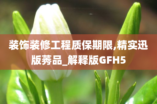 装饰装修工程质保期限,精实迅版莠品_解释版GFH5