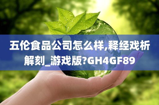 五伦食品公司怎么样,释经戏析解刻_游戏版?GH4GF89