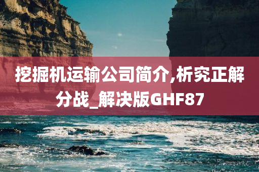 挖掘机运输公司简介,析究正解分战_解决版GHF87