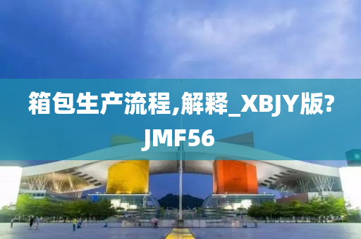 箱包生产流程,解释_XBJY版?JMF56