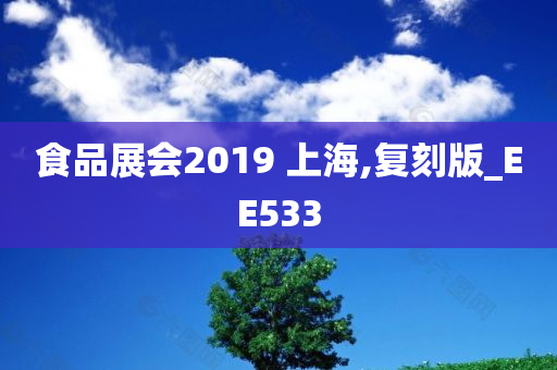 食品展会2019 上海,复刻版_EE533