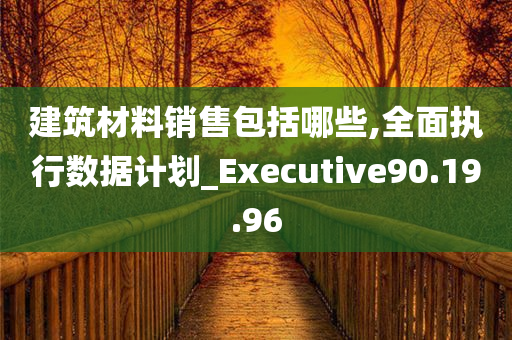 建筑材料销售包括哪些,全面执行数据计划_Executive90.19.96