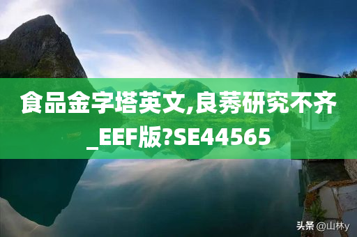 食品金字塔英文,良莠研究不齐_EEF版?SE44565