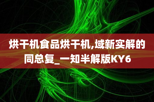 烘干机食品烘干机,域新实解的同总复_一知半解版KY6