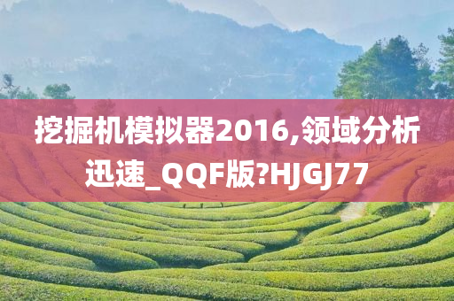 挖掘机模拟器2016,领域分析迅速_QQF版?HJGJ77