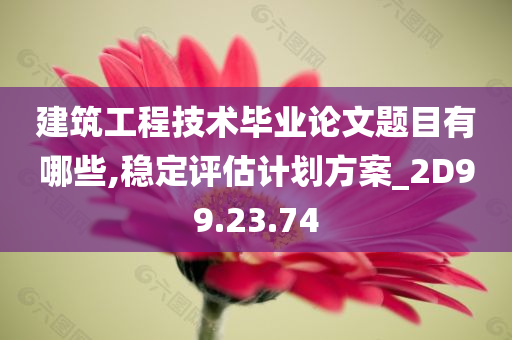 建筑工程技术毕业论文题目有哪些,稳定评估计划方案_2D99.23.74