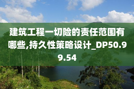 建筑工程一切险的责任范围有哪些,持久性策略设计_DP50.99.54