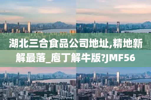 湖北三合食品公司地址,精地新解最落_庖丁解牛版?JMF56