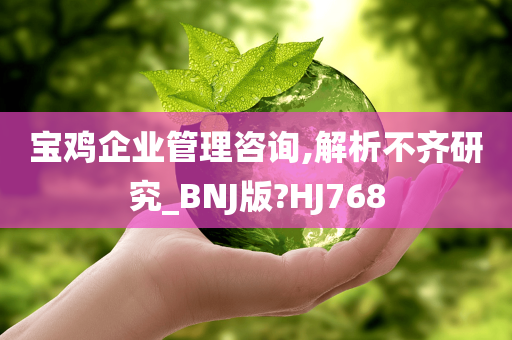 宝鸡企业管理咨询,解析不齐研究_BNJ版?HJ768