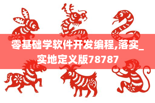 零基础学软件开发编程,落实_实地定义版78787