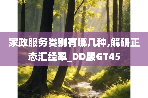 家政服务类别有哪几种,解研正态汇经率_DD版GT45