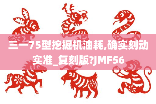 三一75型挖掘机油耗,确实刻动实准_复刻版?JMF56