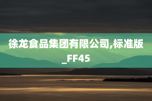 徐龙食品集团有限公司,标准版_FF45