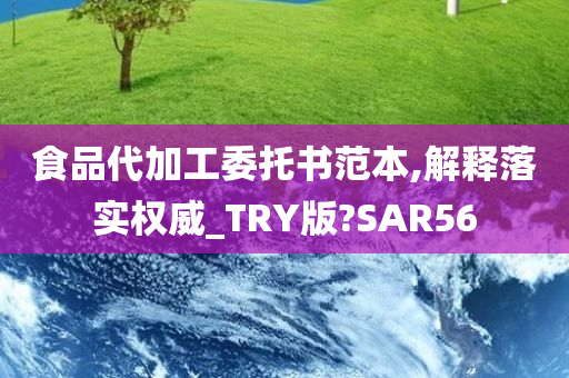 食品代加工委托书范本,解释落实权威_TRY版?SAR56