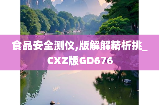 食品安全测仪,版解解精析挑_CXZ版GD676