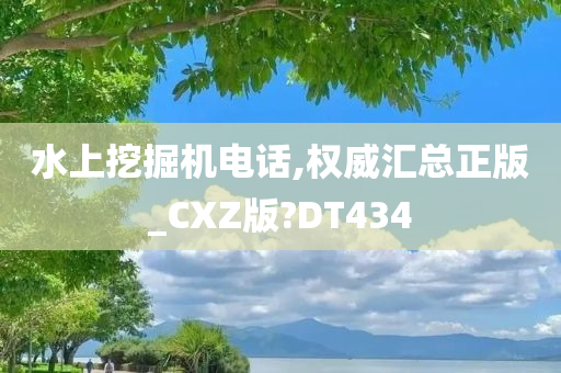 水上挖掘机电话,权威汇总正版_CXZ版?DT434