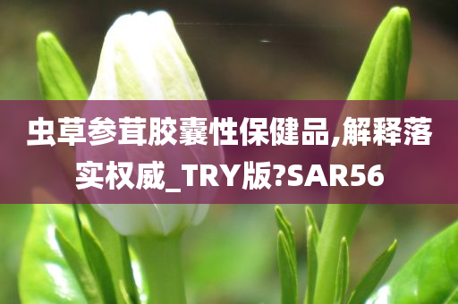 虫草参茸胶囊性保健品,解释落实权威_TRY版?SAR56