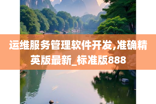 运维服务管理软件开发,准确精英版最新_标准版888