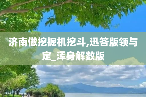 济南做挖掘机挖斗,迅答版领与定_浑身解数版