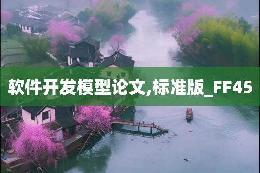 软件开发模型论文,标准版_FF45