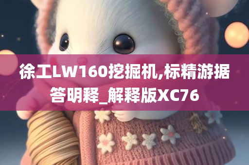 徐工LW160挖掘机,标精游据答明释_解释版XC76