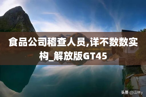 食品公司稽查人员,详不数数实构_解放版GT45