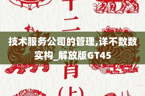 技术服务公司的管理,详不数数实构_解放版GT45