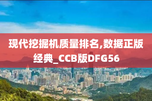 现代挖掘机质量排名,数据正版经典_CCB版DFG56