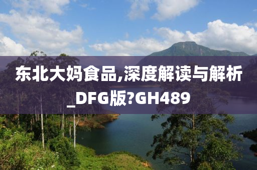 东北大妈食品,深度解读与解析_DFG版?GH489