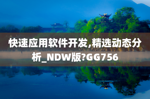 快速应用软件开发,精选动态分析_NDW版?GG756