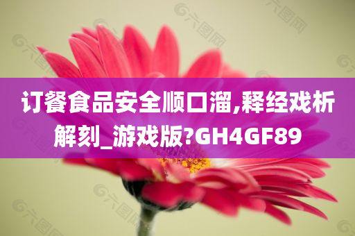 订餐食品安全顺口溜,释经戏析解刻_游戏版?GH4GF89