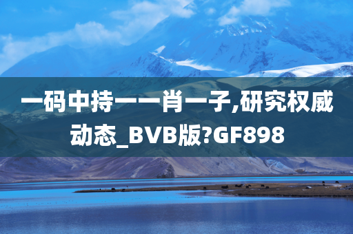 一码中持一一肖一子,研究权威动态_BVB版?GF898