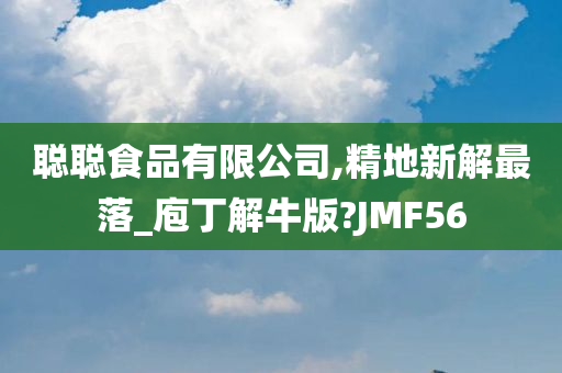 聪聪食品有限公司,精地新解最落_庖丁解牛版?JMF56