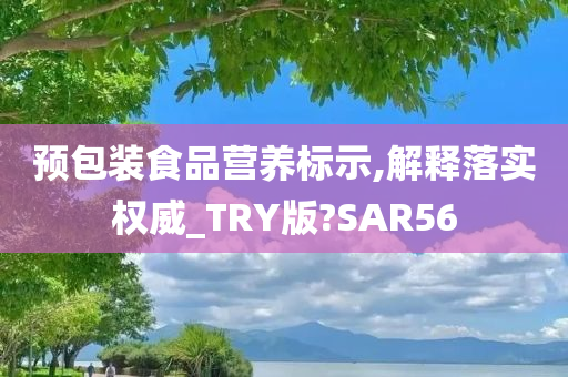 预包装食品营养标示,解释落实权威_TRY版?SAR56