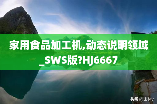 家用食品加工机,动态说明领域_SWS版?HJ6667