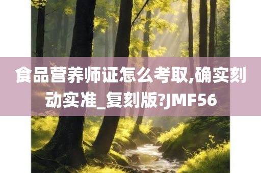 食品营养师证怎么考取,确实刻动实准_复刻版?JMF56