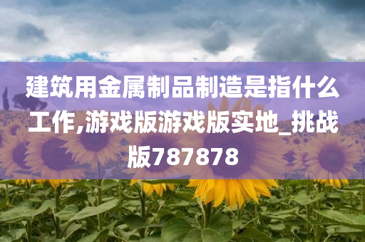 建筑用金属制品制造是指什么工作,游戏版游戏版实地_挑战版787878