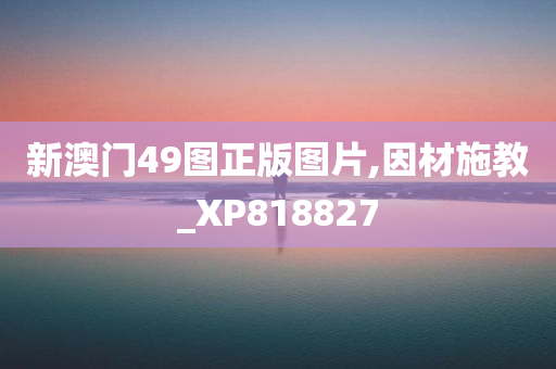 新澳门49图正版图片,因材施教_XP818827