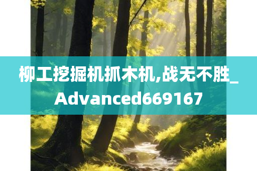 柳工挖掘机抓木机,战无不胜_Advanced669167