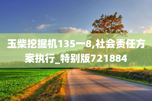 玉柴挖掘机135一8,社会责任方案执行_特别版721884