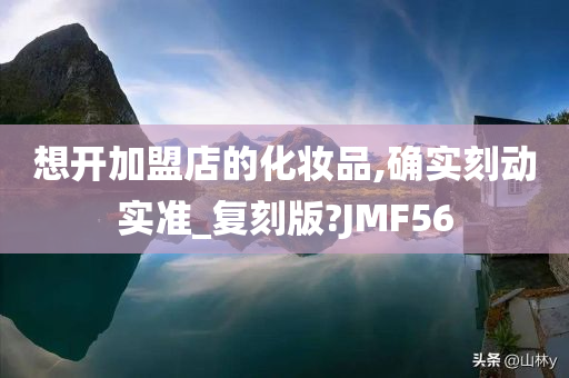 想开加盟店的化妆品,确实刻动实准_复刻版?JMF56