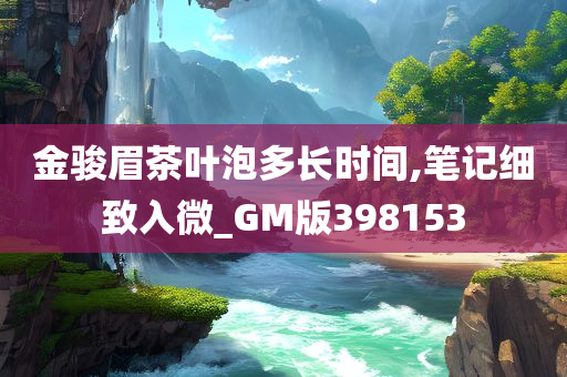 金骏眉茶叶泡多长时间,笔记细致入微_GM版398153