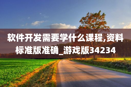 软件开发需要学什么课程,资料标准版准确_游戏版34234