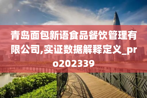 青岛面包新语食品餐饮管理有限公司,实证数据解释定义_pro202339