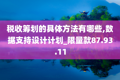 税收筹划的具体方法有哪些,数据支持设计计划_限量款87.93.11