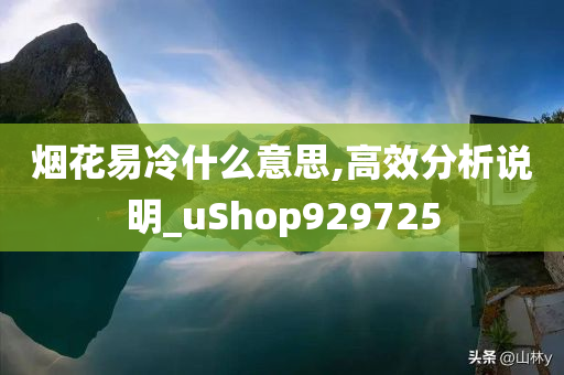 烟花易冷什么意思,高效分析说明_uShop929725