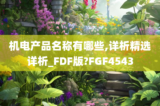 机电产品名称有哪些,详析精选详析_FDF版?FGF4543